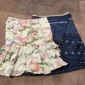 Two beautiful anthropology skirts